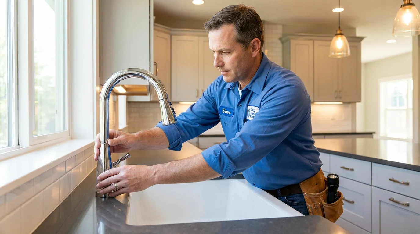Kitchen faucet installation by Johns Plumbing LLC in San Antonio